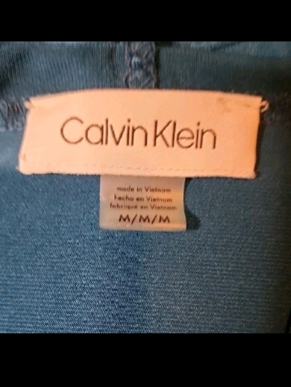 Calvin Klein Deep Teal Top - Picture 3 of 4